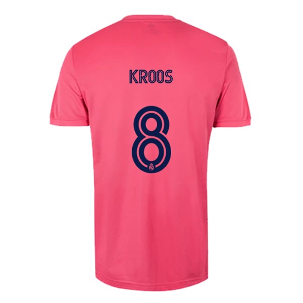 Camiseta Real Madrid 2ª Kit NO.8 Kroos 2020 2021 Rosa